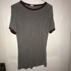 Brandy Melville gray tee shirt light weight soft